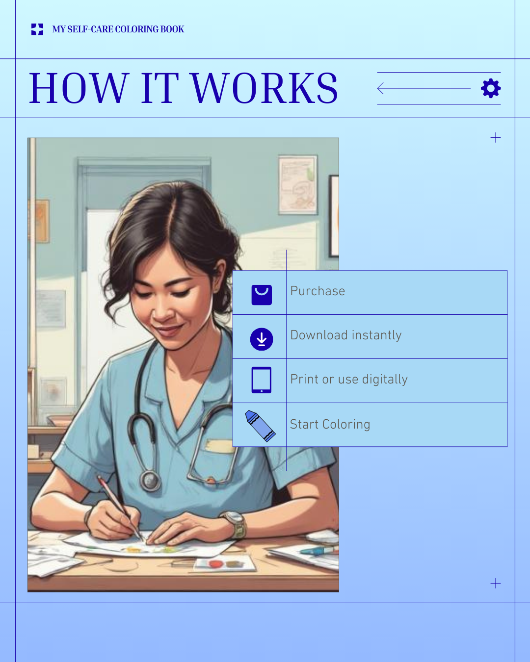 Nurse Self-Care Coloring Book | Affirmation Pages for Burnout Recovery (PDF Download)