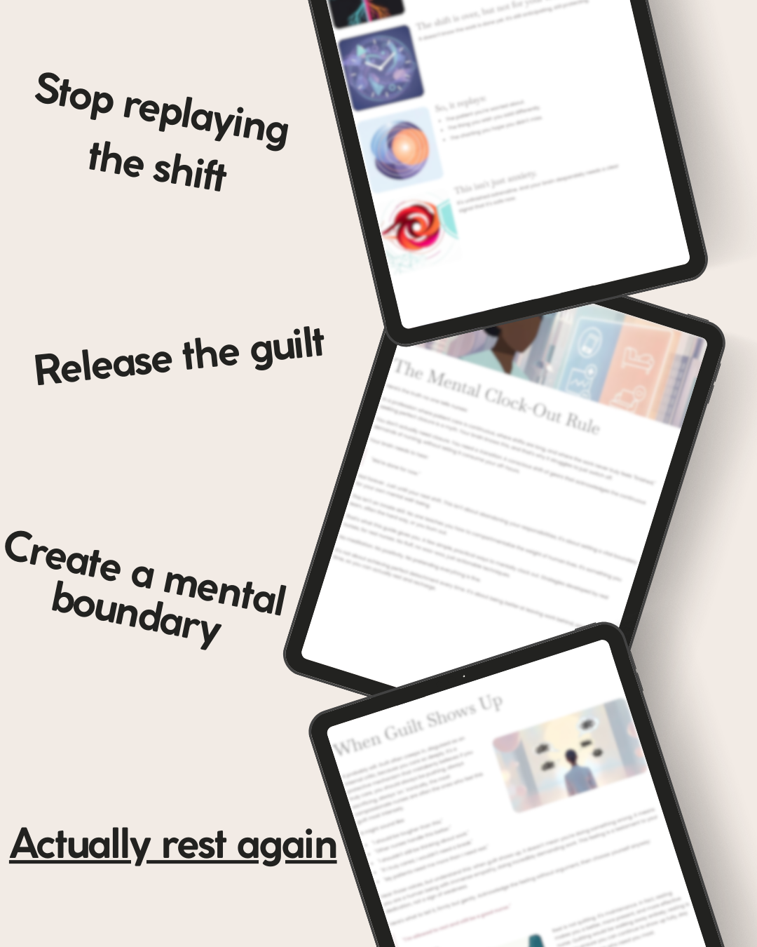 Nurse Burnout Recovery Workbook | Mental Health Transition Guide (Printable PDF)